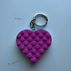 Lego Keychain light Pink and light blue